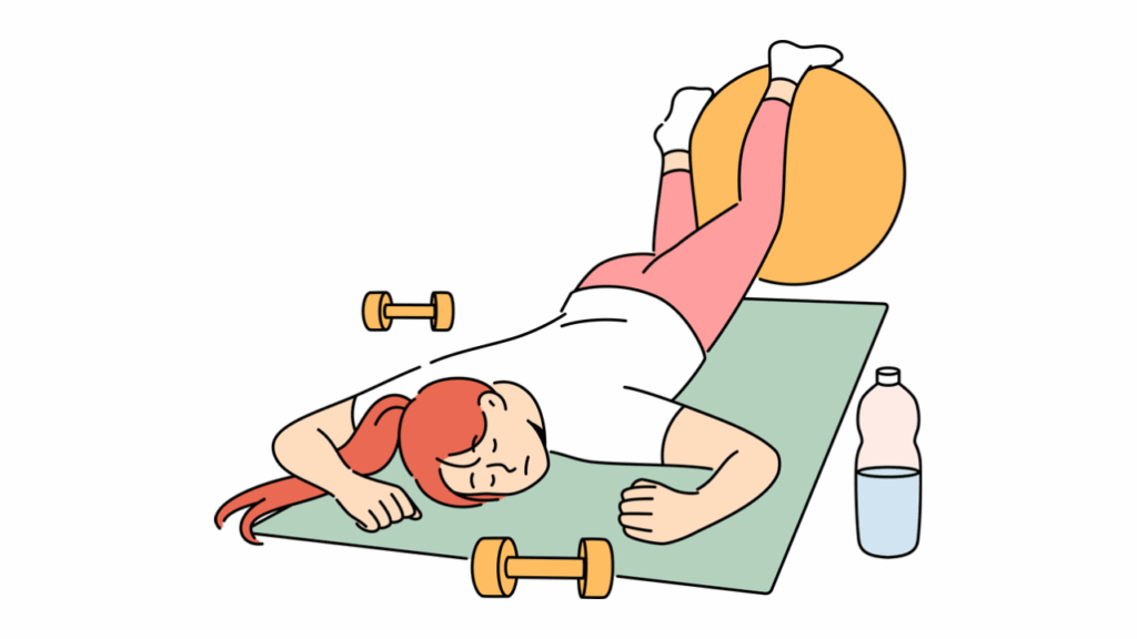 疲れた女性のイラスト
