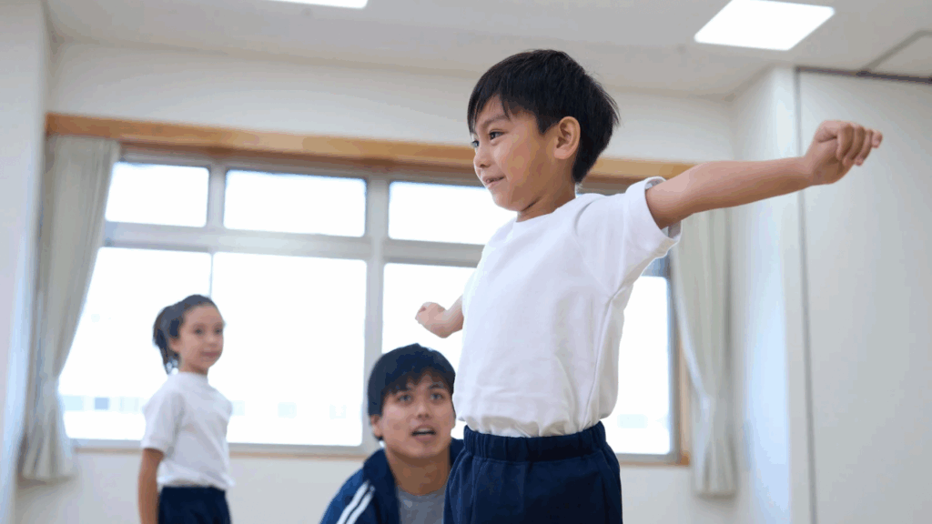 体操教室の子ども