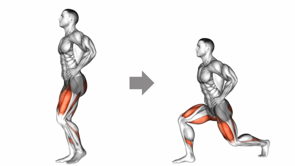 バックランジのやり方