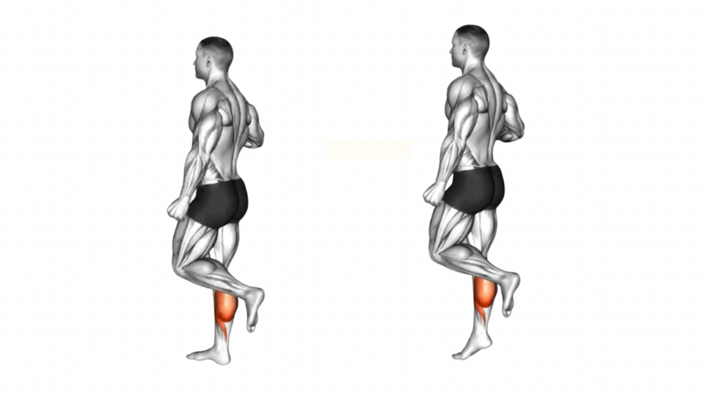 片脚カーフレイズ