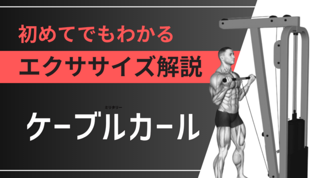 ケーブルカール：初めてでもわかるエクササイズ解説