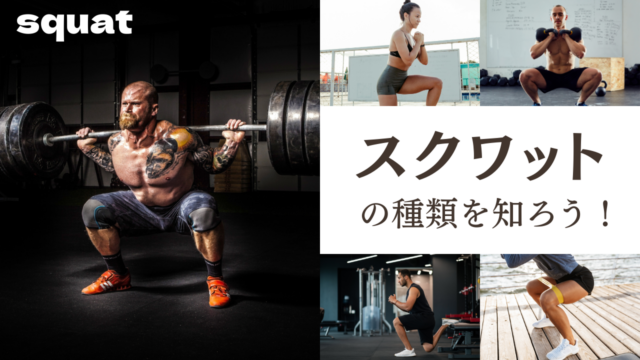 スクワットの種類を知ろう！系統別いろんなスクワット