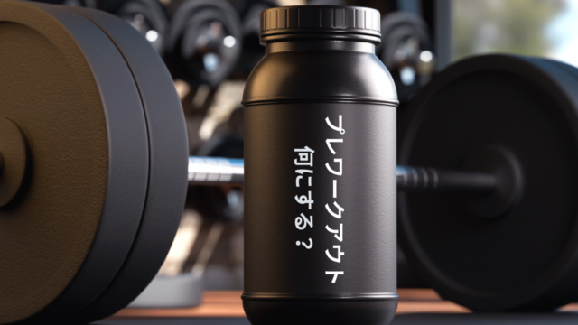 プレワークアウト、何にする？