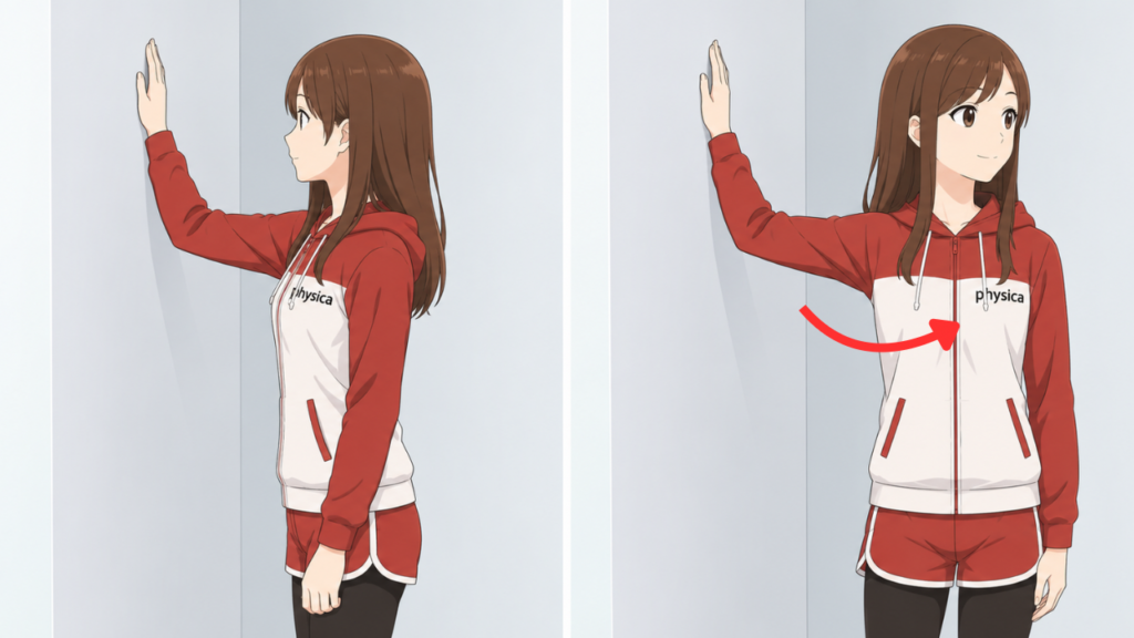 胸のストレッチ